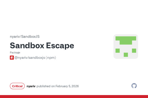 SandboxJS Critical Vulnerability Could Lead to Remote System Compromise