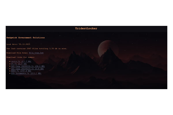 Sedgwick reports data breach linked to TridentLocker ransomware attack