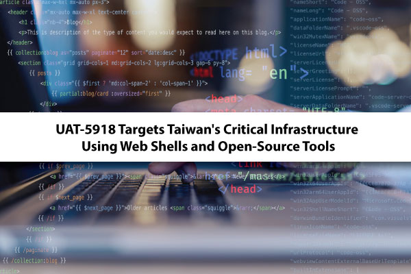 UAT-5918 Threat Group Targets Taiwan's Critical Infrastructure with Web Shells and Open-Source Tools