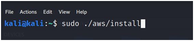 Install the aws cli