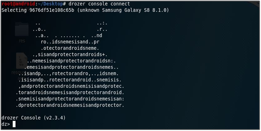 drozer console connect
