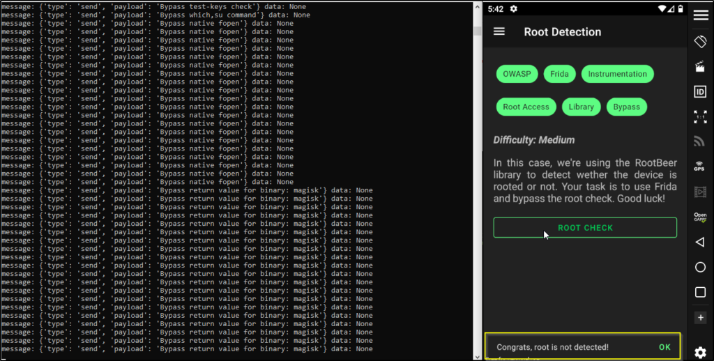 successfully-root-detection-bypassed